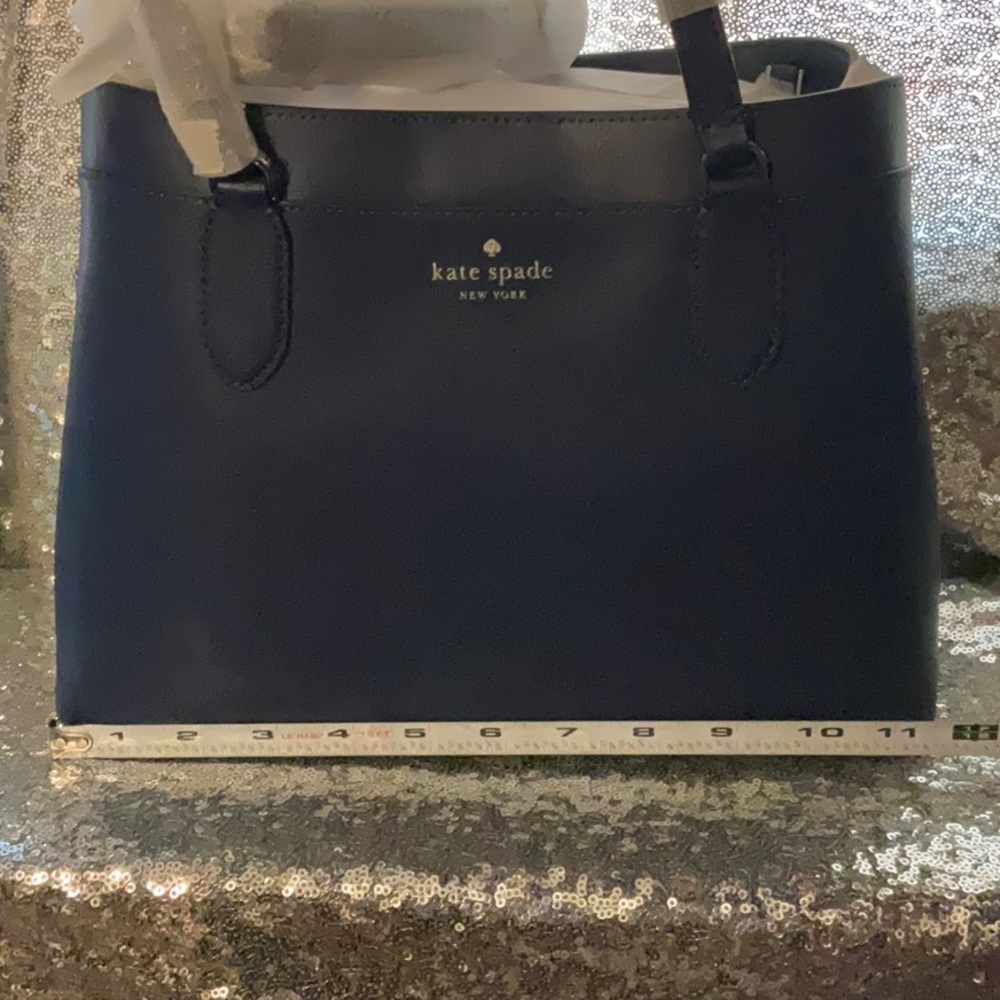 Gorgeous blue Kate Spade. Lots of storage.  Removable crossbody strap. - Picture 8 of 10